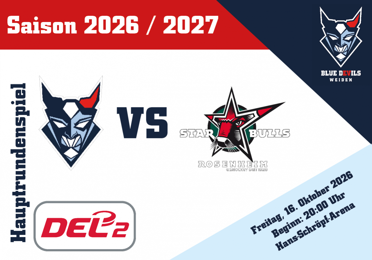 Blue Devils Weiden vs. Starbulls Rosenheim