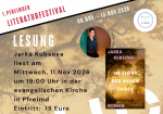 Lesung Jarka Kubsova: Im Licht des neuen Tages