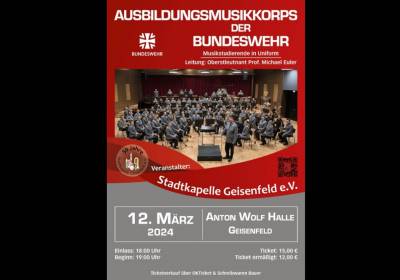 Konzert des Ausbildungsmusikkorps der Bundeswehr 