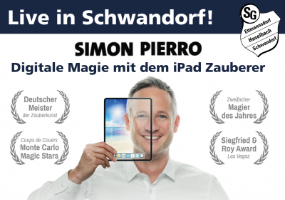 Digitale Magie mit dem iPad Zauberer Simon Pierro
