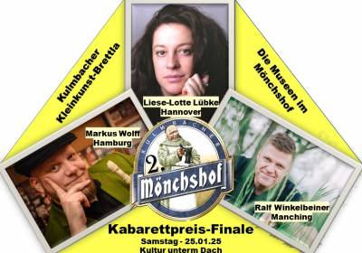 2. MÖNCHSHOF Kabarettpreis-FINALE. 3000€ Preisgeld