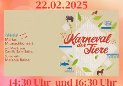 Marias Mitmachkonzert: Karneval der Tiere