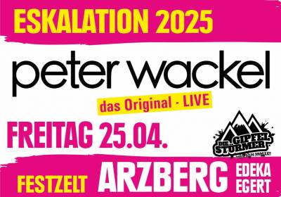 Eskalation 3.0: Peter Wackel & DJ Gipfelstürmer