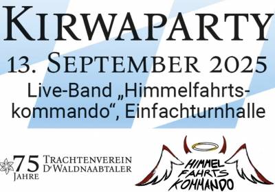 Kirwa-Party mit der Partyband Himmelfahrtskommando