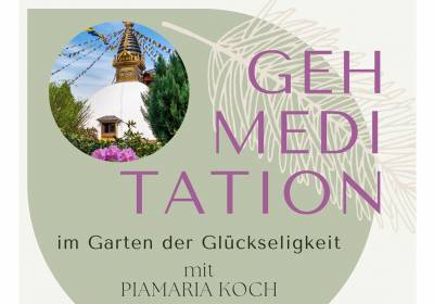 Gehmeditation im Garten der Glückseligkeit