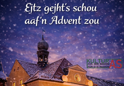 Ejtz gejht's schou aaf'n Advent zou