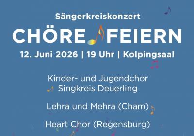 Chöre feiern: Konzert Verband Oberpfälzer Chöre