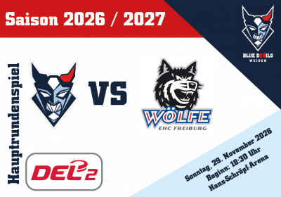 Blue Devils Weiden vs. EHC Freiburg Wölfe