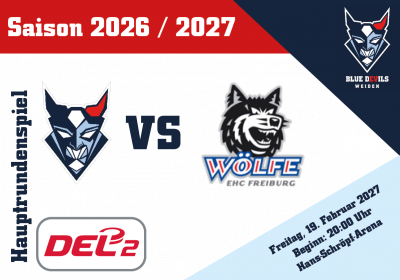 Blue Devils Weiden vs. EHC Freiburg Wölfe